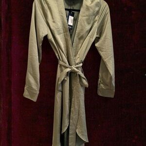 Nasty Gal Olive Green Midi Dress